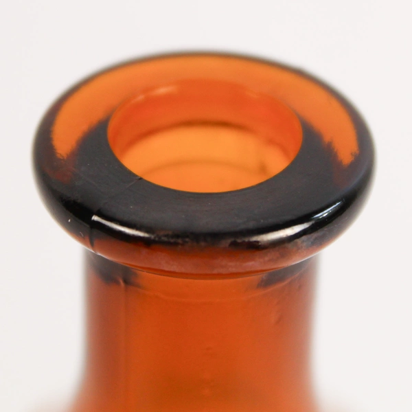 Vintage TCW No 3 Amber Apothecary Bottle Collectible 6.5" Tall No Lid