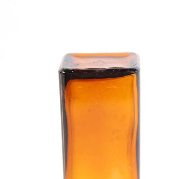 Vintage TCW No 3 Amber Apothecary Bottle Collectible 6.5" Tall No Lid