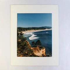 Vintage Oregon Coast Photograph Newport Coastal Range Matted 14"x11"