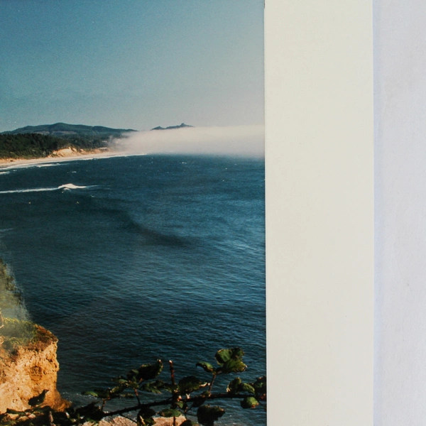 Vintage Newport Oregon Fog Coastal Photograph 14x11 Matted Wall Art