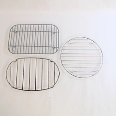 Lot of 3 Pre-Owned Oven Cooking Wire Racks - Perfect for Kitchen & Camping