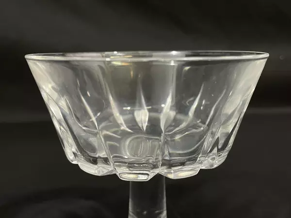 Set of 3 Royal Crystal Rock Zeus Champagne Glasses Starburst Base Cut