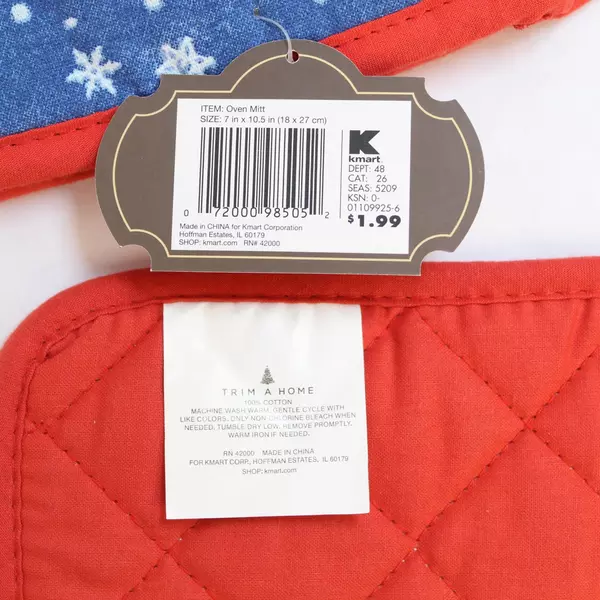 Lot of 4 Trim A Home Christmas Tea Towels & Pot Holders Santa Holiday Set