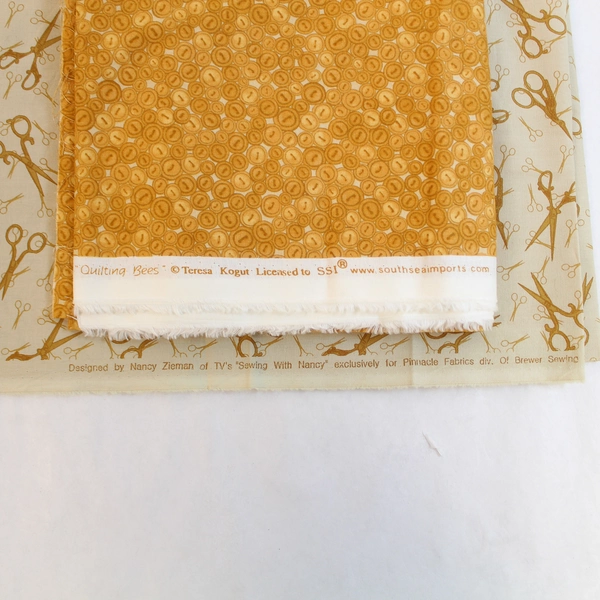 Lot of 2 Sewing Fabric Panels Teresa Kogut & Nancy Zieman Pre-Owned Cut Mark