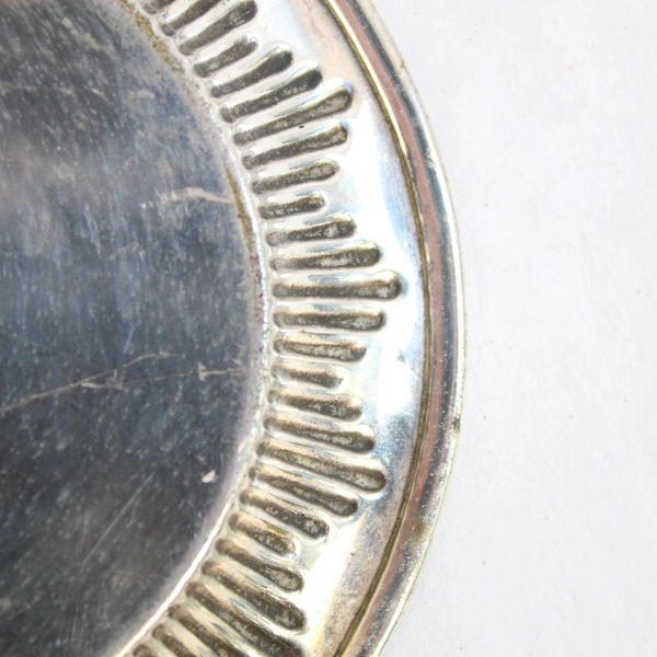 Vintage Art Deco Swedish GAB MS Silver Plate Saucer 4.5" Diameter Pre-Owned