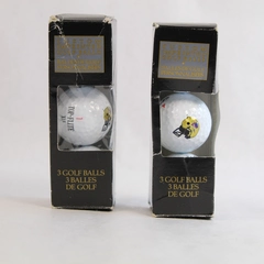 Lot of 2 Sets 3 Spalding Top Flite XL Golf Balls Football Helmet Design