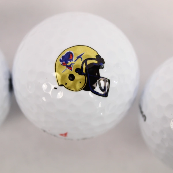 Lot of 2 Sets 3 Spalding Top Flite XL Golf Balls Football Helmet Design