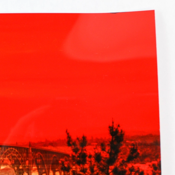 Vintage Newport Bridge Sunset Photograph 11x14 Ocean Coast Wall Art Print