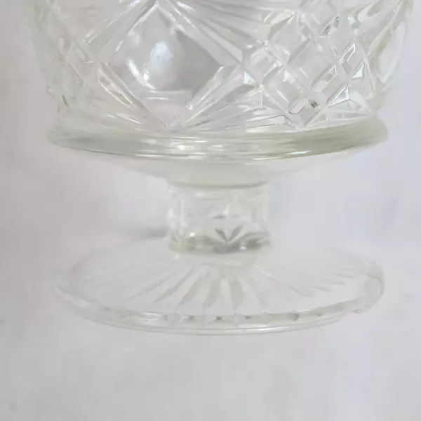 Set of 2 Vintage Anchor Hocking Wexford Diamond Pattern Dessert Sherbet Dish
