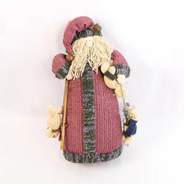 Dan Dee Plush Santa Figurine 19" Tall Collectible Holiday Decor Pre-owned