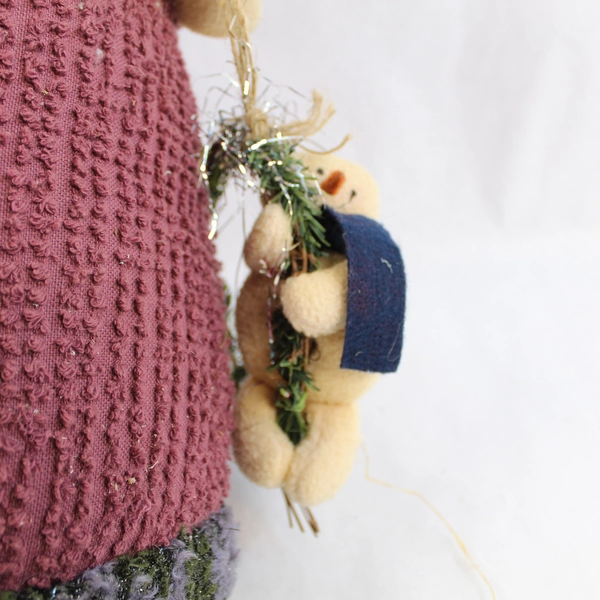 Dan Dee Plush Santa Figurine 19" Tall Collectible Holiday Decor Pre-owned