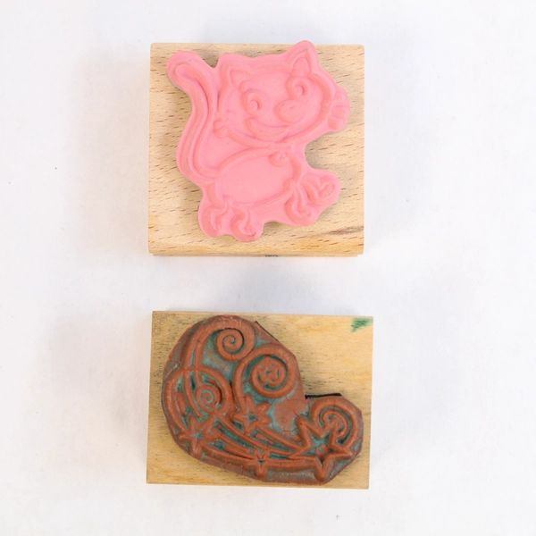 Lot of 9 TAC Fun Rubber Stamps Snowmen Cats Hearts Pre-owned Craft Stamps