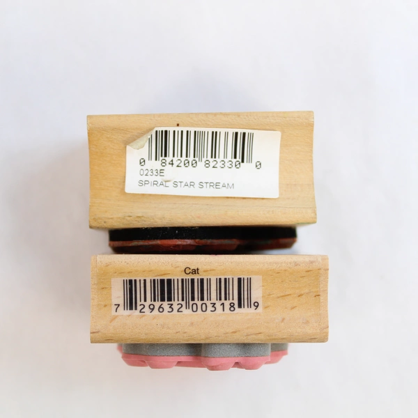 Lot of 9 TAC Fun Rubber Stamps Snowmen Cats Hearts Pre-owned Craft Stamps