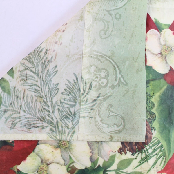 Christmas Welcome Yard Flag Poinsettia Red Green 24"x36" Holiday Decor