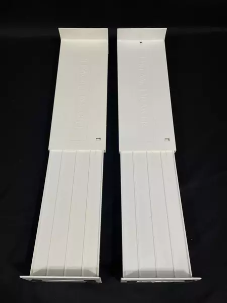 Lot of 2 Dream Drawer Adjustable Drawer Dividers White Plastic