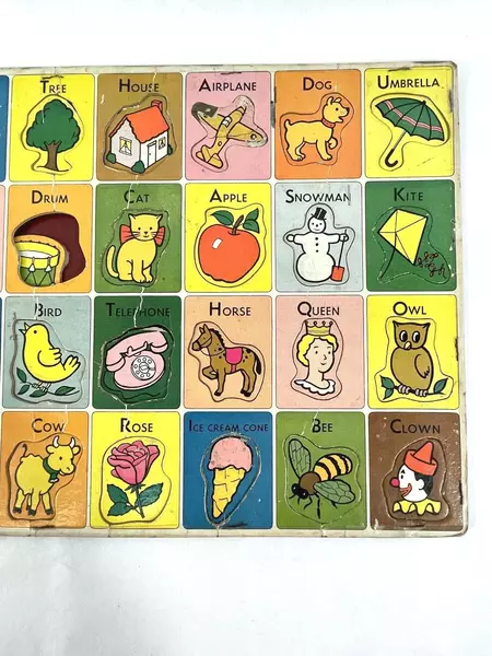 Vintage 1944 Rabbin Schenkel Junior Jiggies 35-Piece Puzzle Missing Piece