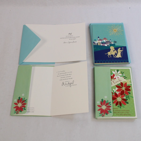 Lot of 39 Blank Christmas Greeting Cards With Envelopes Hallmark Dayspring