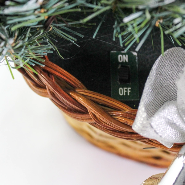 Vintage House of Lloyd 19.5" Silver Bells Christmas Tree with Pinecones & Box