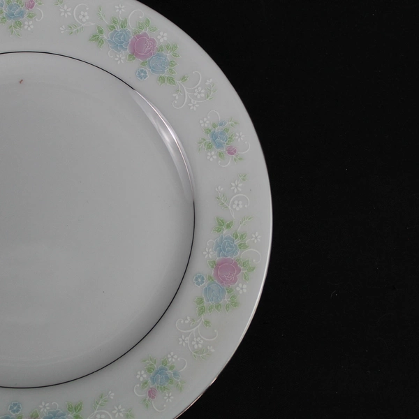 Lot of 4 China Garden Prestige Jian Shiang 7" Floral Dessert Plates Vintage