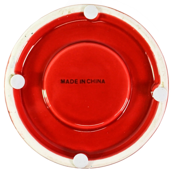 Red Snowflake Ceramic Tealight Candle Warmer 5" Tall Holiday Decor