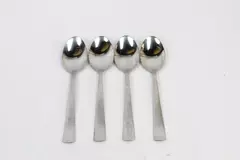 Lot of 4 Oneida Silver Avery Stainless Steel Oval Soup Spoons 7.25" Glossy