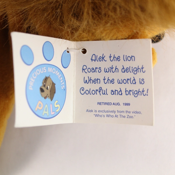 Vintage Precious Moments Pals Plush Alex the Lion 1998 - 9.5" with Tag