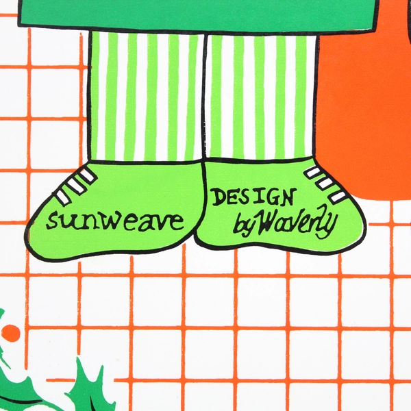 Set of 4 Vintage Waverly Sunweave Christmas Chef Placemats 12x18 Stained