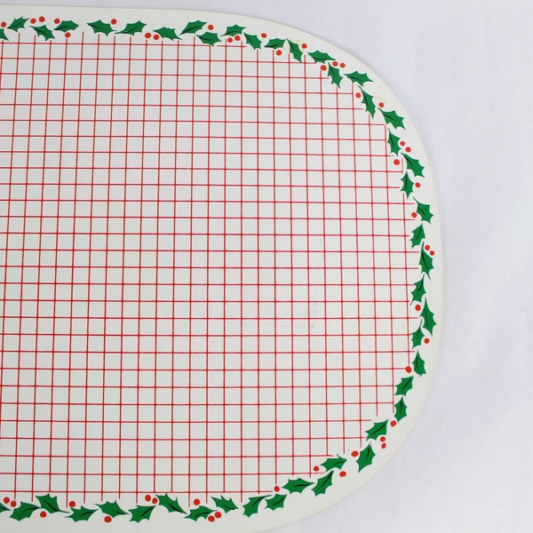 Set of 4 Vintage Waverly Sunweave Christmas Chef Placemats 12x18 Stained