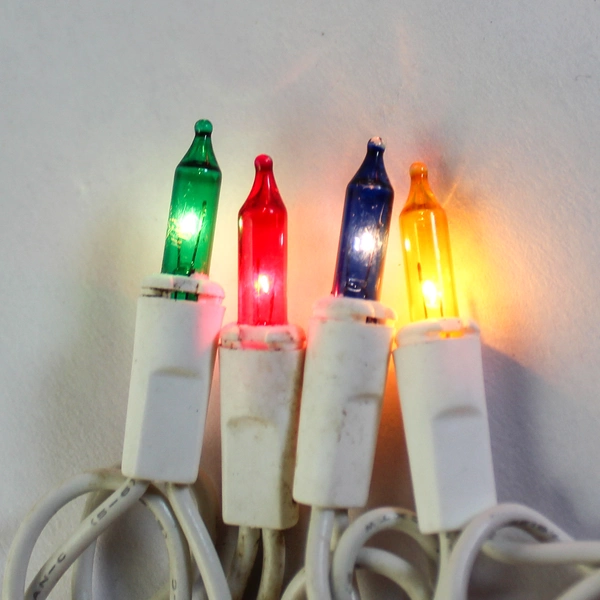 34 Ft White Wire Multi-Color T5 Christmas String Lights Tested Works