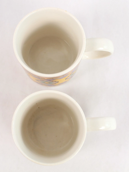 Lot of 2 Vintage Studio Nova Aztec Southwestern Ceramic Coffee Mugs