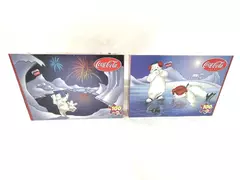 2 Rose Art Coca Cola 100=Piece Jigsaw Puzzles Spinning Bottle 3 Cheers Open Box 