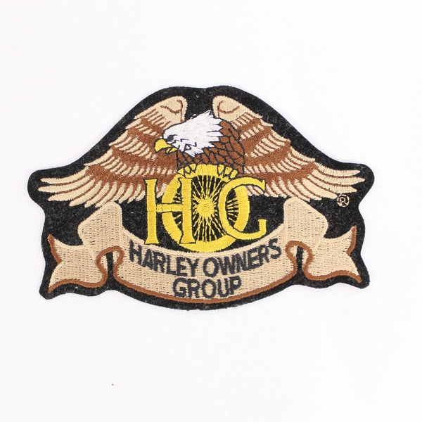 Lot of 2 Harley Davidson HOG Patches 2005 Eagle & Feather Good Condition