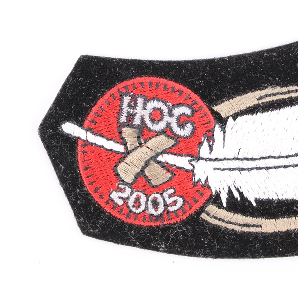 Lot of 2 Harley Davidson HOG Patches 2005 Eagle & Feather Good Condition