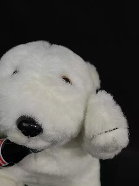 1997 Play By Play Coca Cola Plush Polar Bear 9.5 Inch