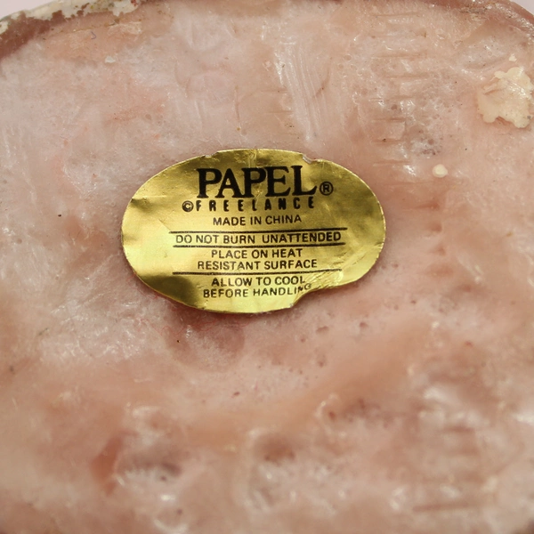 Lot of 2 Vintage Papel Freelance Santa Claus Christmas Candles 3" Unlit