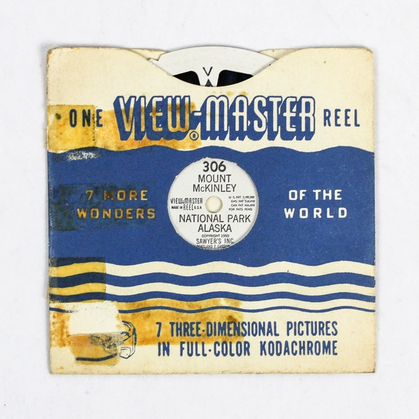Vintage ViewMaster 306 Mount McKinley National Park Reel - Good Condition