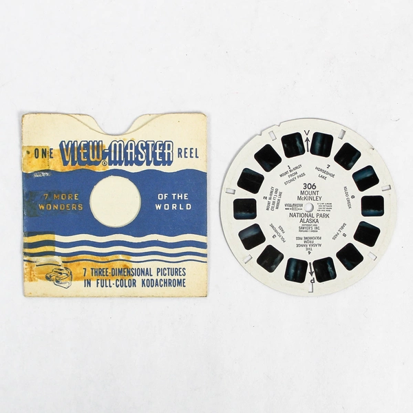 Vintage ViewMaster 306 Mount McKinley National Park Reel - Good Condition