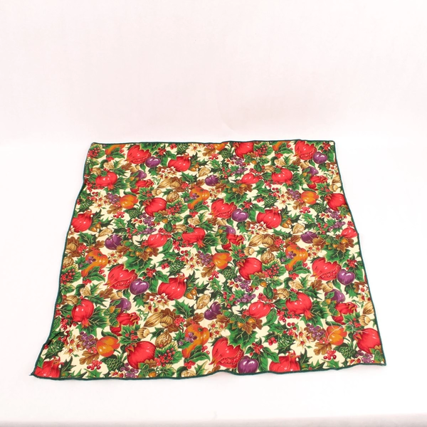 Lot of 9 Christmas Fabric Napkins Mismatched Green Red Floral Plaid Woven