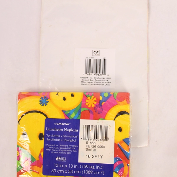 Lot of Birthday Party Supplies Bags Tablecloths Napkins Sealed New