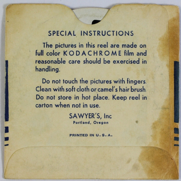 Vintage 1948 View Master 505 Cuernavaca Mexico World Wonders Reel As-Is