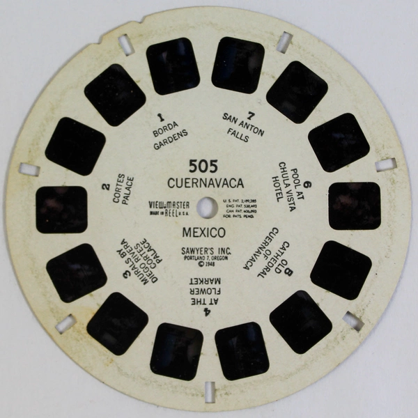 Vintage 1948 View Master 505 Cuernavaca Mexico World Wonders Reel As-Is