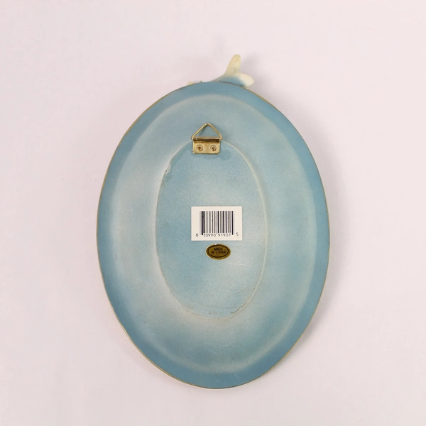 Christmas Angel Guitar Wall Plaque 8.5" Ceramic Holiday Decor Home Sign