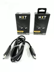 Lot of 2 NXT Technologies 6ft DisplayPort Cables NX51763 4K Ultra HD Support