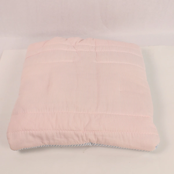 Handmade Infant Quilt Noah's Ark Design with Pillow Pocket 42"x32" White