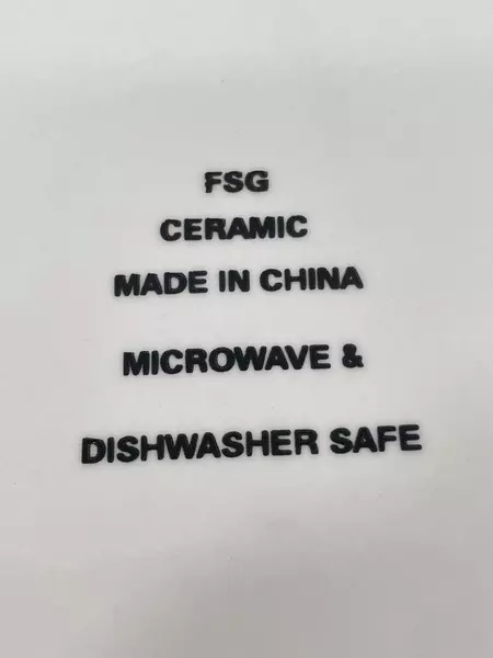 FSG Ceramic Snowman Platter 12.5" Red Holiday Serving Dish Decor