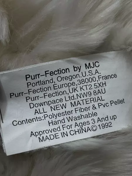 1992 Purr-Fection MJC Mr. Iceberg Polar Bear Plush 19" Cream Bear 3705L