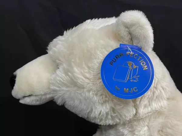 1992 Purr-Fection MJC Iceberg Plush Polar Bear 17" Cream Brown Claws Toy