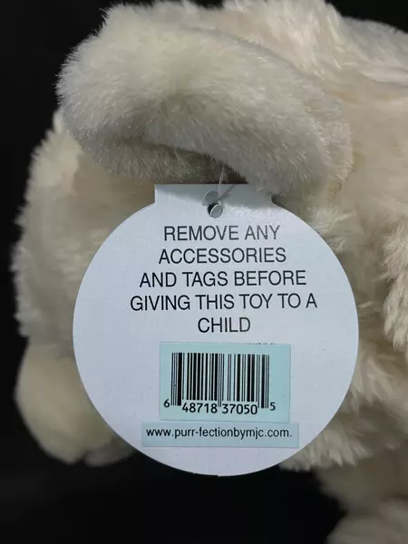 1992 Purr-Fection MJC Iceberg Plush Polar Bear 17" Cream Brown Claws Toy