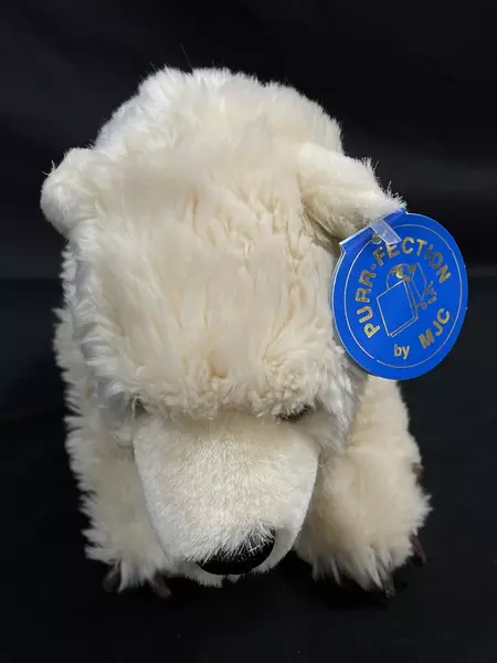 1992 Purr-Fection MJC Plush Polar Bear Iceberg 12" Cream Bear with Claws