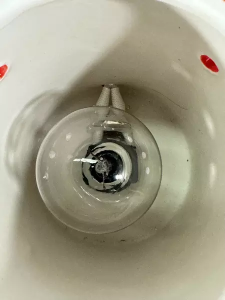 Scentsy Electric Wax Warmer Model 34499 Red White Noel 5.75" Tall